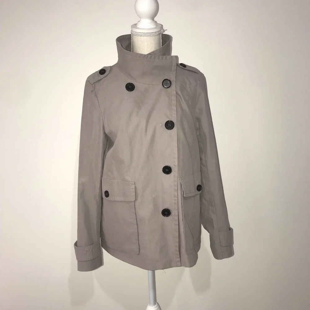 GAP Tan Button Up Jacket Size Small - Picture 2 of 6